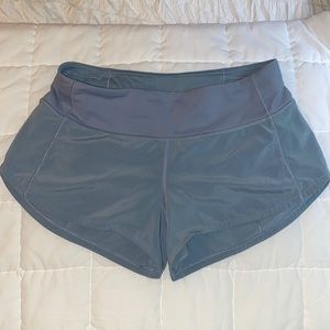 Blue Lululemon shorts